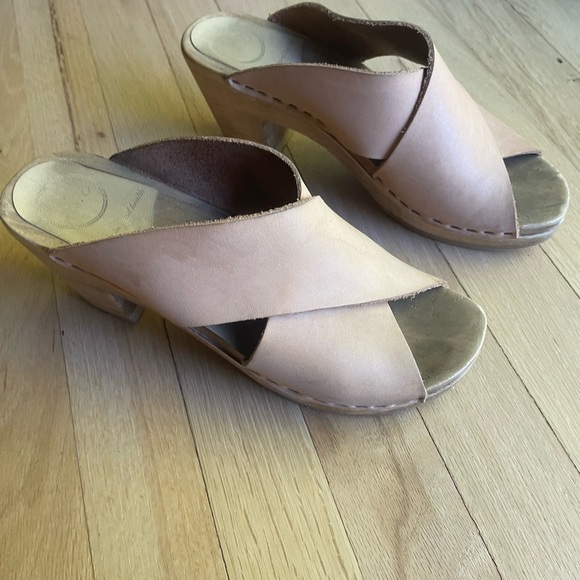 No.6 Frida clog sandals in natural leather size 39. - Picture 2 of 6
